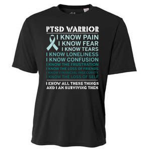 PTSD Awareness Hope Support Love Ribbon Cooling Performance Crew T-Shirt