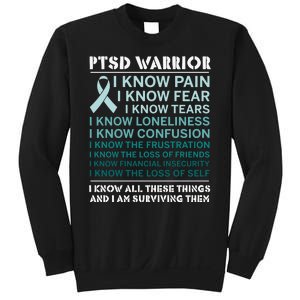 PTSD Awareness Hope Support Love Ribbon Sweatshirt