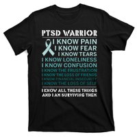 PTSD Awareness Hope Support Love Ribbon T-Shirt