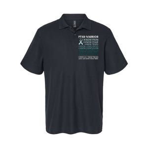 PTSD Awareness Hope Support Love Ribbon Softstyle Adult Sport Polo