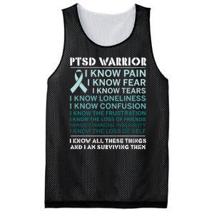 PTSD Awareness Hope Support Love Ribbon Mesh Reversible Basketball Jersey Tank