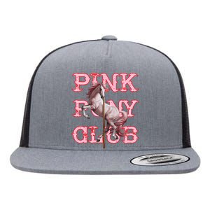 Pony And Heels Lover Clubs Disco Birthday Cowgirl Flat Bill Trucker Hat