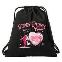 Pony And Heels Lover Clubs Disco Birthday Cowgirl Drawstring Bag