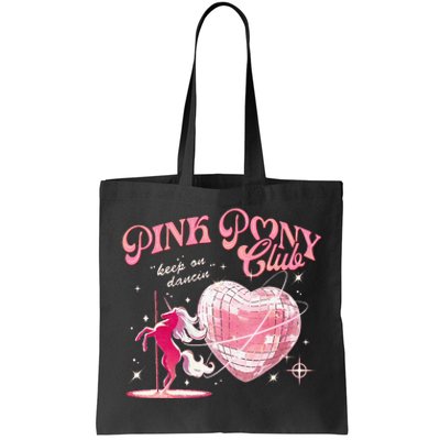 Pony And Heels Lover Clubs Disco Birthday Cowgirl Tote Bag