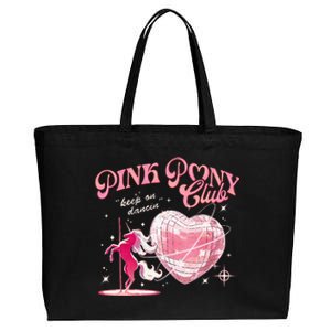 Pony And Heels Lover Clubs Disco Birthday Cowgirl Cotton Canvas Jumbo Tote