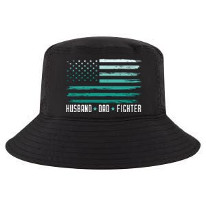 PTSD Awareness Husband Dad Fighter American Flag Cool Comfort Performance Bucket Hat