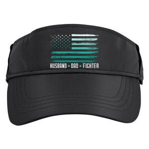 PTSD Awareness Husband Dad Fighter American Flag Adult Drive Performance Visor