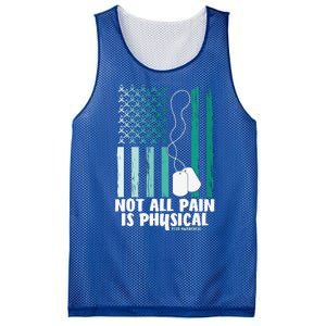 PTSD Awareness Hope Support Love Not All Pain Is Physical Mesh Reversible Basketball Jersey Tank