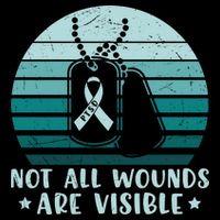 PTSD Awareness Hope Support Love Not All Wounds Are Visible Cooling Performance Crew T-Shirt