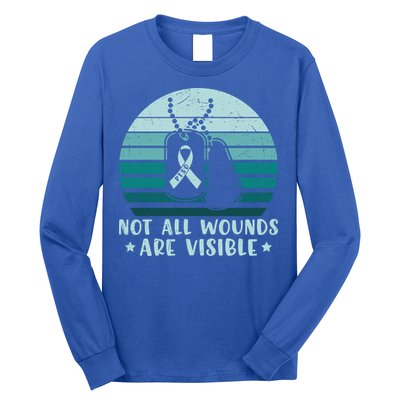 PTSD Awareness Hope Support Love Not All Wounds Are Visible Long Sleeve Shirt