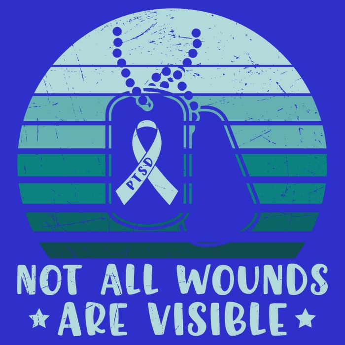 PTSD Awareness Hope Support Love Not All Wounds Are Visible Zip Tote Bag