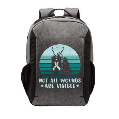 PTSD Awareness Hope Support Love Not All Wounds Are Visible Vector Backpack