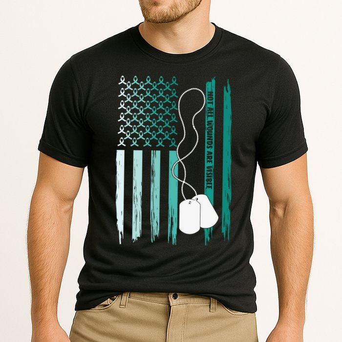 PTSD Awareness Hope Support Love Not All Wounds Are Visible Cooling Performance Crew T-Shirt