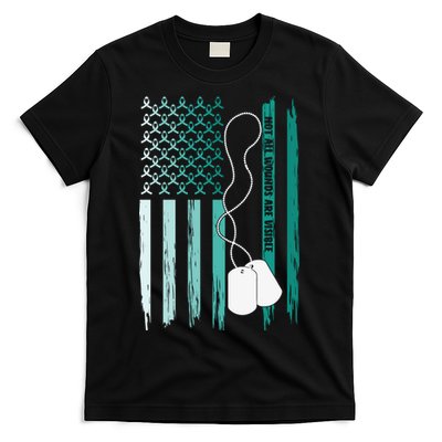 PTSD Awareness Hope Support Love Not All Wounds Are Visible T-Shirt