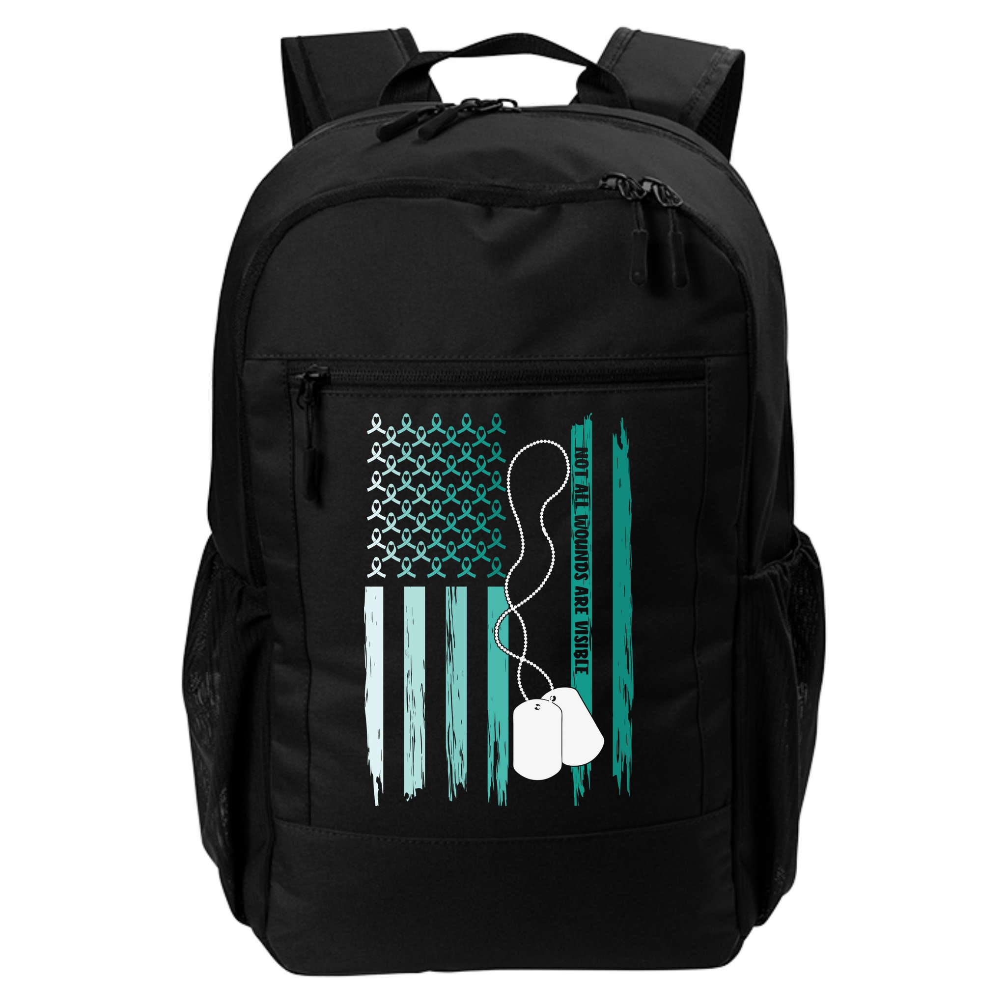 PTSD Awareness Hope Support Love Not All Wounds Are Visible Backpack