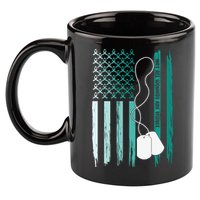 PTSD Awareness Hope Support Love Not All Wounds Are Visible 11oz C Handle Ceramic Mug