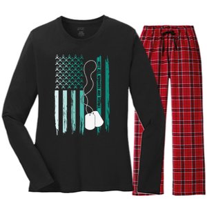 PTSD Awareness Hope Support Love Not All Wounds Are Visible Women's Long Sleeve Flannel Pajama Set 