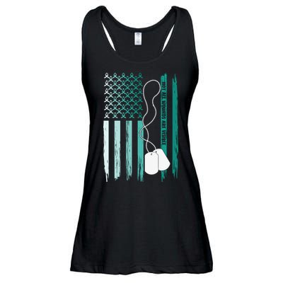 PTSD Awareness Hope Support Love Not All Wounds Are Visible Ladies Essential Flowy Tank