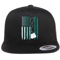 PTSD Awareness Hope Support Love Not All Wounds Are Visible Flat Bill Trucker Hat