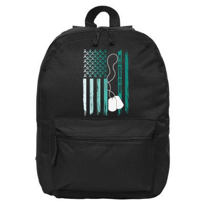 PTSD Awareness Hope Support Love Not All Wounds Are Visible 16 in Basic Backpack