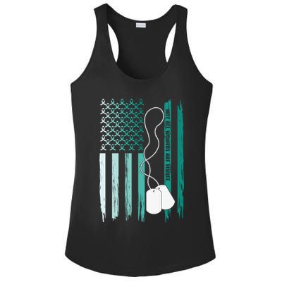 PTSD Awareness Hope Support Love Not All Wounds Are Visible Ladies PosiCharge Competitor Racerback Tank
