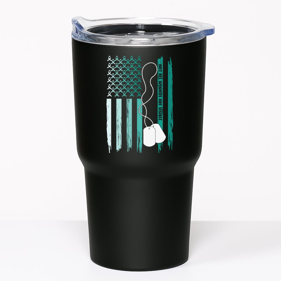 PTSD Awareness Hope Support Love Not All Wounds Are Visible Tumbler
