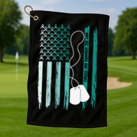 PTSD Awareness Hope Support Love Not All Wounds Are Visible Golf Towel
