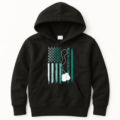 PTSD Awareness Hope Support Love Not All Wounds Are Visible Kids Hoodie