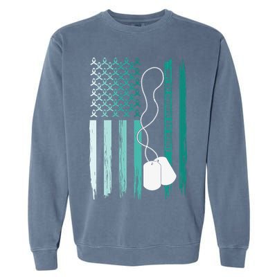 PTSD Awareness Hope Support Love Not All Wounds Are Visible Garment-Dyed Sweatshirt