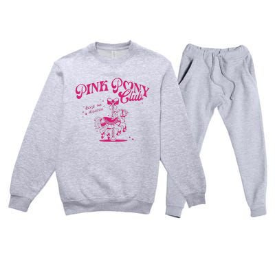 Pony And Heels Lover Premium Crewneck Sweatsuit Set