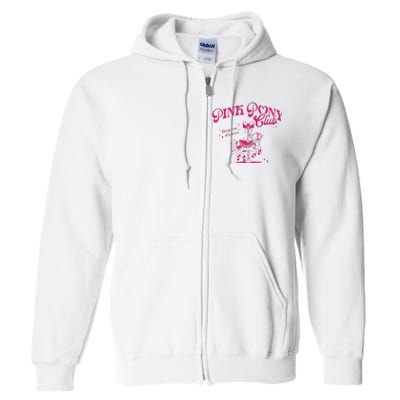 Pony And Heels Lover Full Zip Hoodie