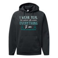 PTSD Awareness Hope Support Love Performance Fleece Hoodie