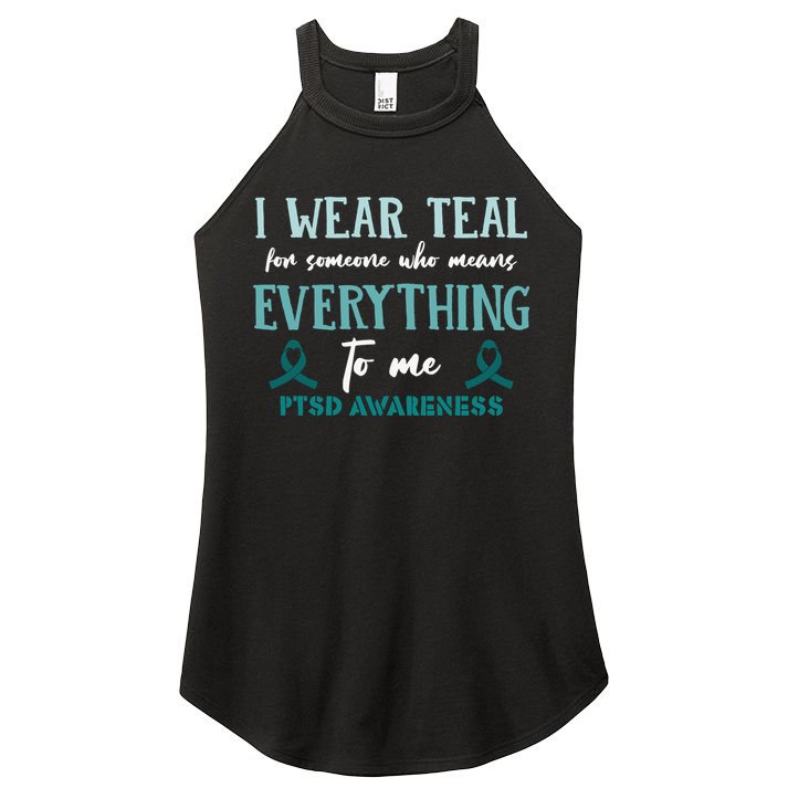 PTSD Awareness Hope Support Love Women's Perfect Tri Rocker Tank