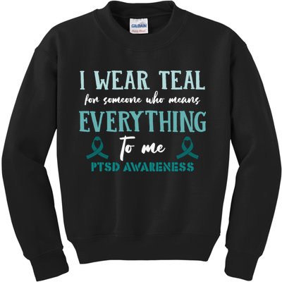 PTSD Awareness Hope Support Love Kids Sweatshirt