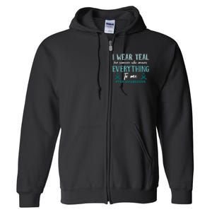 PTSD Awareness Hope Support Love Full Zip Hoodie