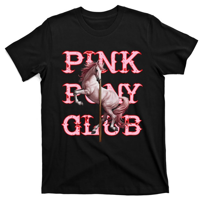 Pony And Heels Lover Clubs Disco Birthday Cowgirl T-Shirt