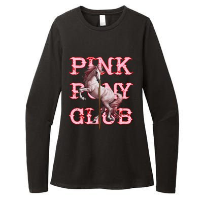 Pony And Heels Lover Clubs Disco Birthday Cowgirl Womens CVC Long Sleeve Shirt