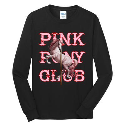 Pony And Heels Lover Clubs Disco Birthday Cowgirl Tall Long Sleeve T-Shirt