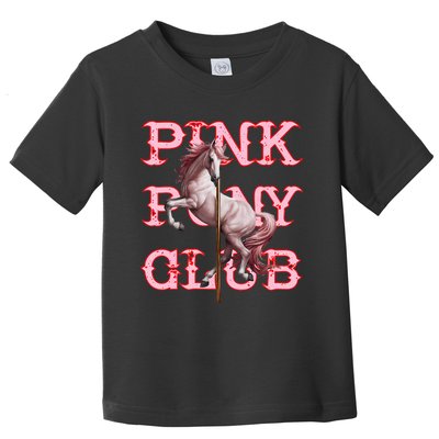 Pony And Heels Lover Clubs Disco Birthday Cowgirl Toddler T-Shirt