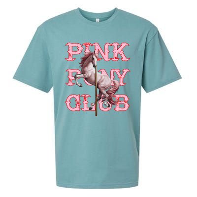 Pony And Heels Lover Clubs Disco Birthday Cowgirl Sueded Cloud Jersey T-Shirt