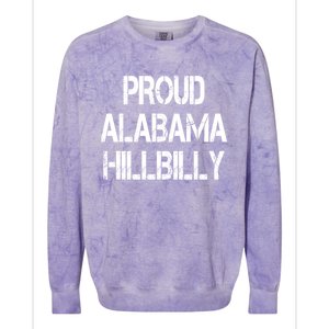 Proud Alabama Hillbilly Gift Colorblast Crewneck Sweatshirt