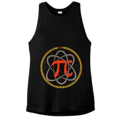 Pi Atom Happy Pi Day Pi Number 3.14 Math Teacher Student .Png Ladies PosiCharge Tri-Blend Wicking Tank