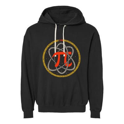 Pi Atom Happy Pi Day Pi Number 3.14 Math Teacher Student .Png Garment-Dyed Fleece Hoodie