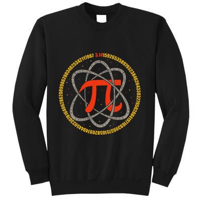Pi Atom Happy Pi Day Pi Number 3.14 Math Teacher Student .Png Sweatshirt