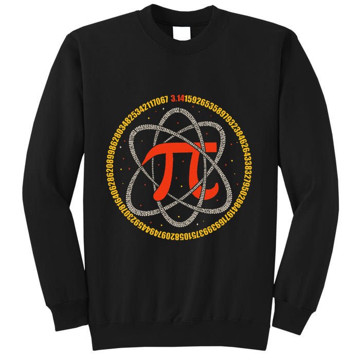 Pi Atom Happy Pi Day Pi Number 3.14 Math Teacher Student .Png Sweatshirt
