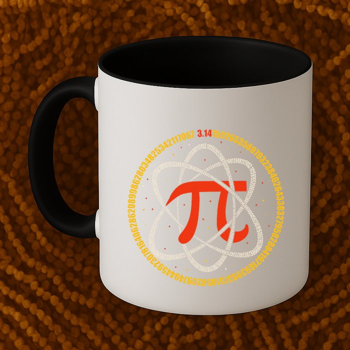Pi Atom Happy Pi Day Pi Number 3.14 Math Teacher Student .Png Mug