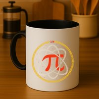 Pi Atom Happy Pi Day Pi Number 3.14 Math Teacher Student .Png Mug