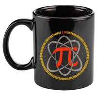 Pi Atom Happy Pi Day Pi Number 3.14 Math Teacher Student .Png 11oz C Handle Ceramic Mug
