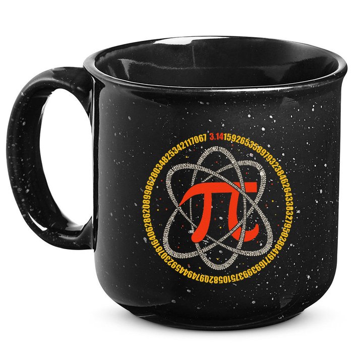 Pi Atom Happy Pi Day Pi Number 3.14 Math Teacher Student .Png 15oz Campfire Ceramic Mug