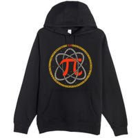 Pi Atom Happy Pi Day Pi Number 3.14 Math Teacher Student .Png Premium Pullover Hoodie